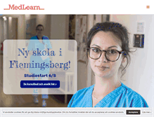 Tablet Screenshot of medlearn.se